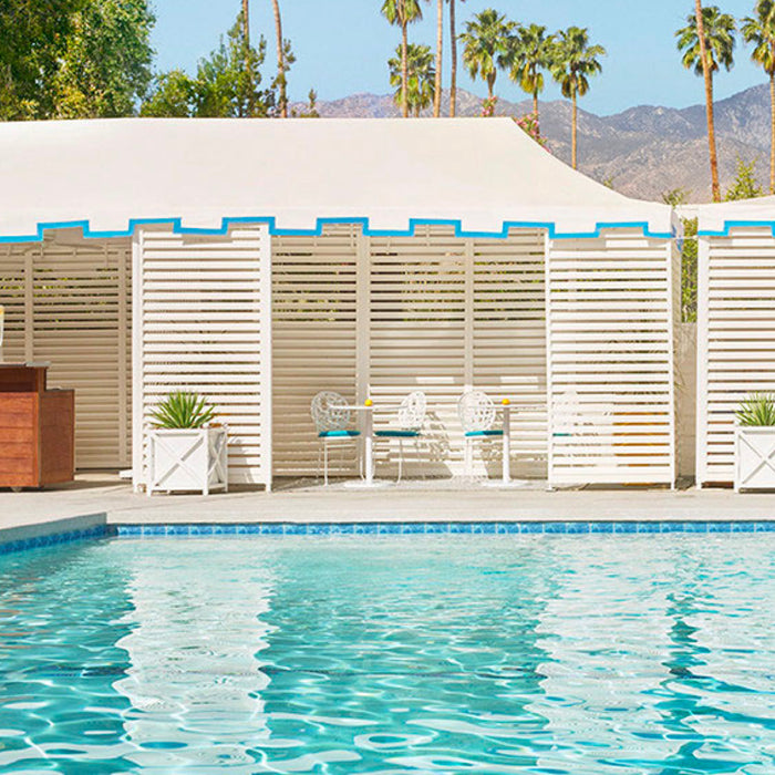 The Parker Hotel in Palm Springs features revenue-boosting poolside dining areas.