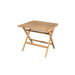 Boxhill's Flip Folding Outdoor Teak Dining Table Small, front side view in white background