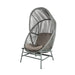 Boxhill's Hive Outdoor Hanging Chair Dusty green Frame with Taupe Cushion