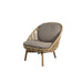 Boxhill's Hive Outdoor Lounge Chair with Taupe Cushion in white background