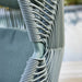 Boxhill's Hive Outdoor Hanging Chair Dusty Green Frame close up view