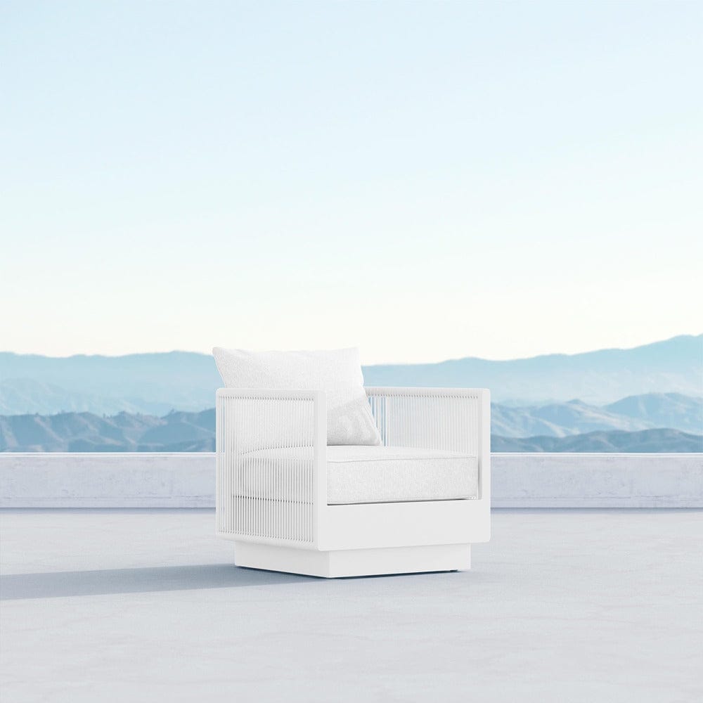 Boxhill's Porto Outdoor Swivel Chair White