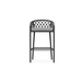 Boxhill's Amelia Outdoor Bar Stool Ash front view in white background