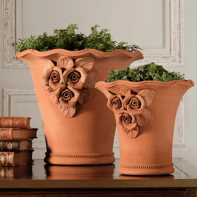 Italian Terracotta Rose Pot