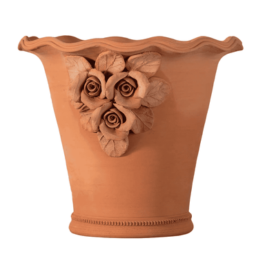 Italian Terracotta Rose Pot