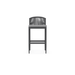 Boxhill's Catalina Outdoor Bar Stool Ash front view in white background