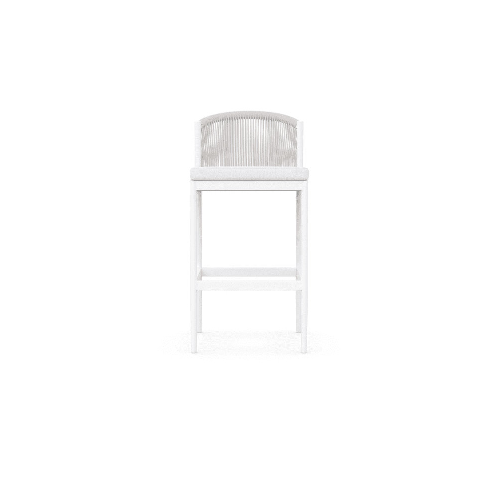 Boxhill's Catalina Outdoor Bar Stool Sand front view in white background