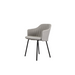 Boxhill's Choice Outdoor Dining Chair Warm Galvanized Steel Legs with Light Grey Focus Seat and Back Cushion