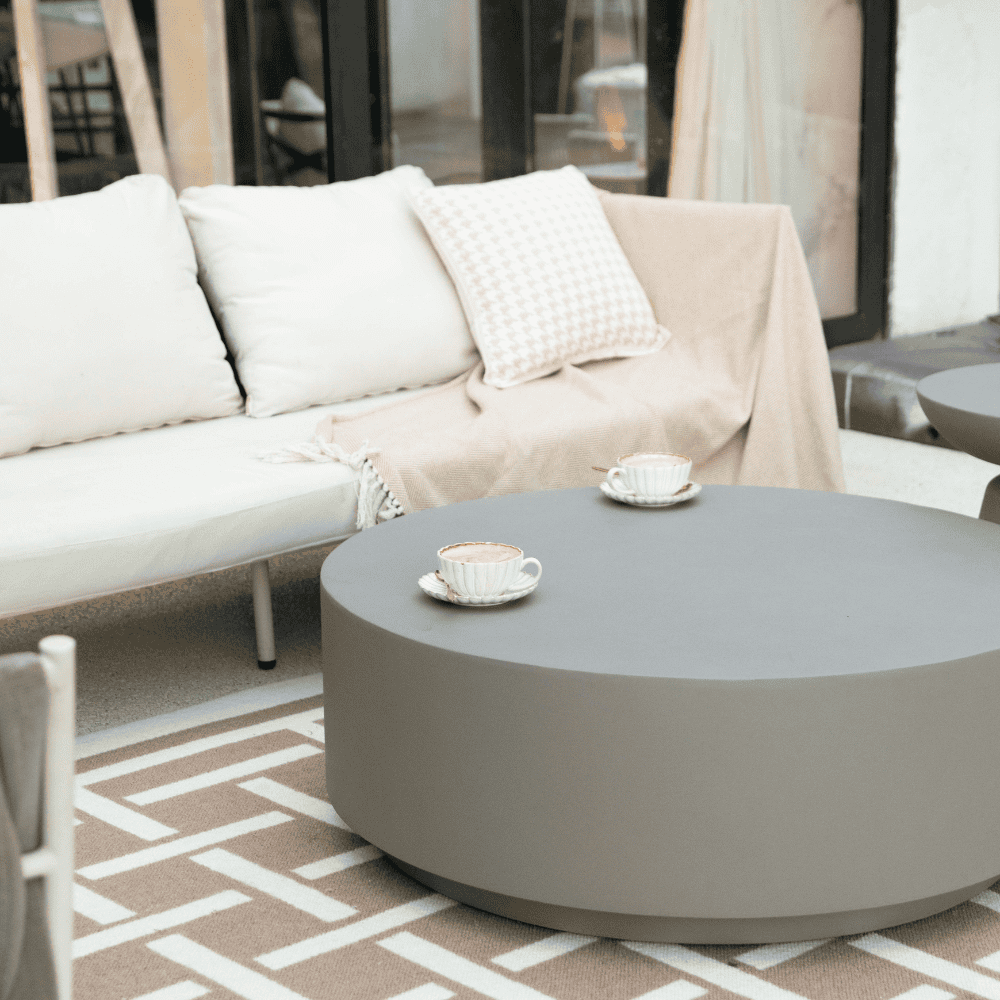 Boxhill's Column Series Outdoor Coffee Table | 34 inches Lifestyle
