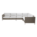 Boxhill's Connect Dining Lounge Combo C with White Cushion in white background