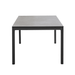 Boxhill's Drop Outdoor Dining Table Lava Grey side view in white background