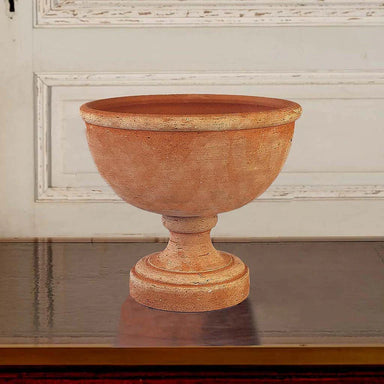 Italian Terracotta Footed Bowl unplanted