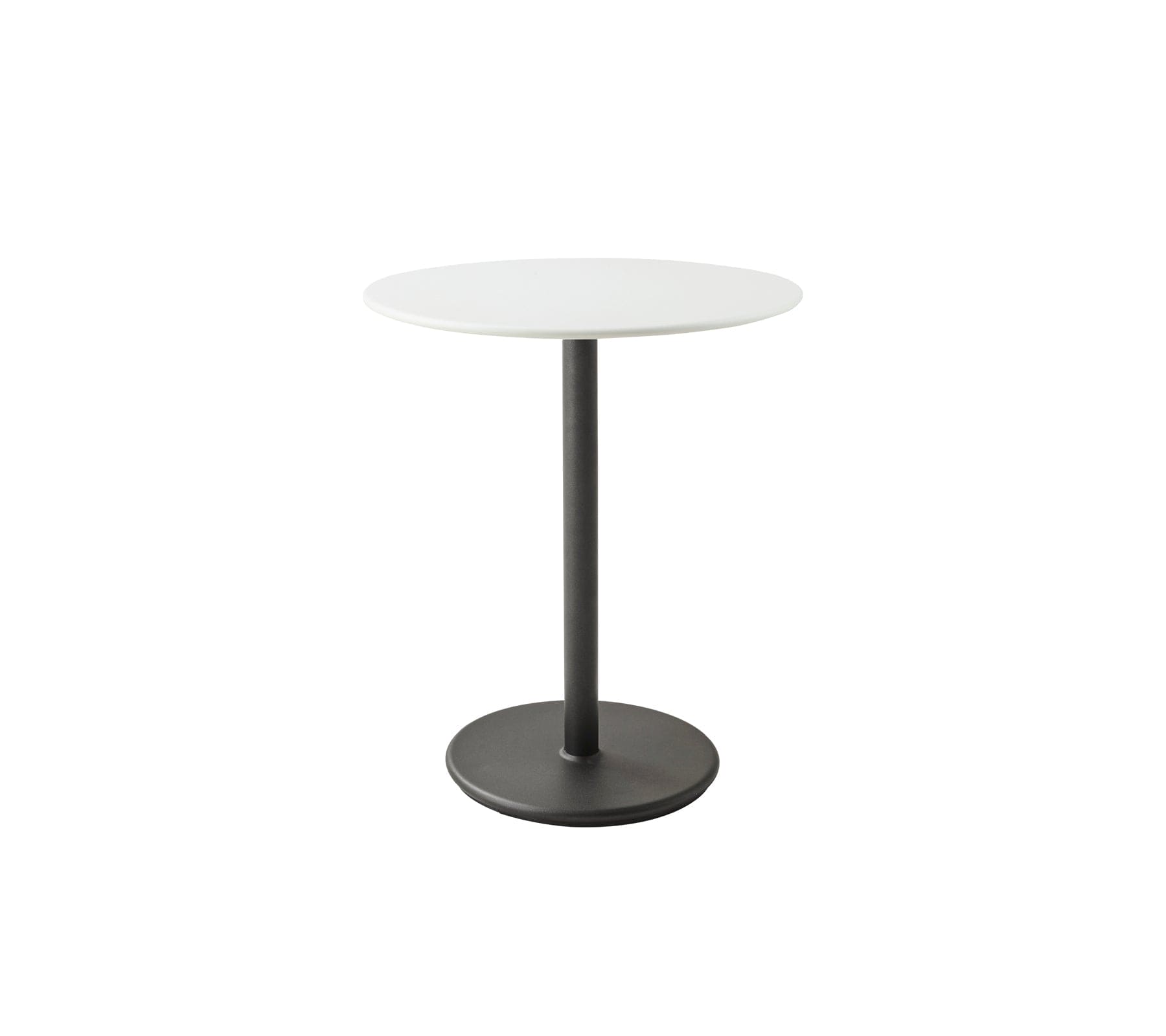 Boxhill's Go Outdoor Round Cafe Table White Aluminum Top