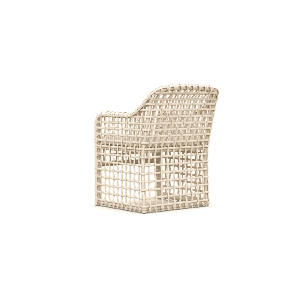 Boxhill's Kiawah Outdoor Dining Chair back side view in white background