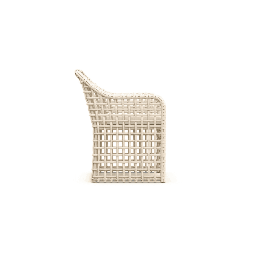 Boxhill's Kiawah Outdoor Dining Chair side view in white background
