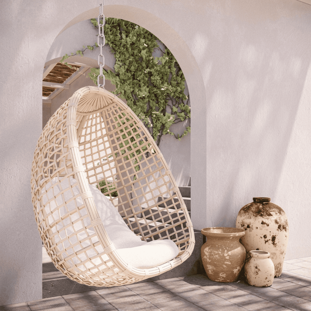 Boxhill's Kiawah Outdoor Hanging Chair lifestyle image