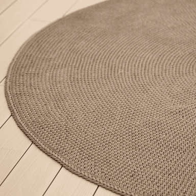 Knit Outdoor Round Rug 78.7" Dia.