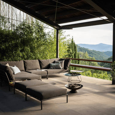 Boxhill's LEVEL Outdoor Lounge Ottoman Lifestyle Image