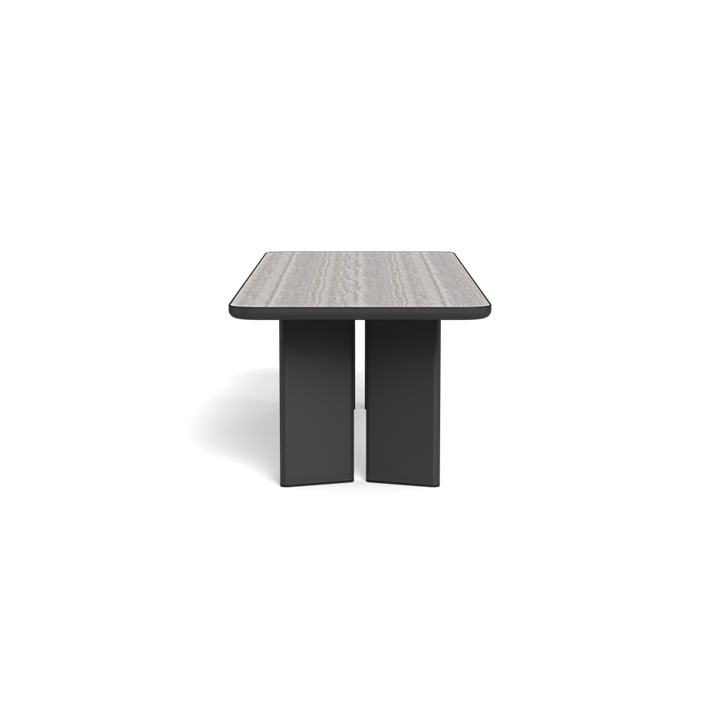 Boxhill's Moab 107" Outdoor Rectangle Dining Table Side View