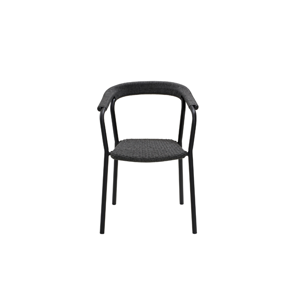 Boxhill's Noble Outdoor Dining Armchair front view in white background