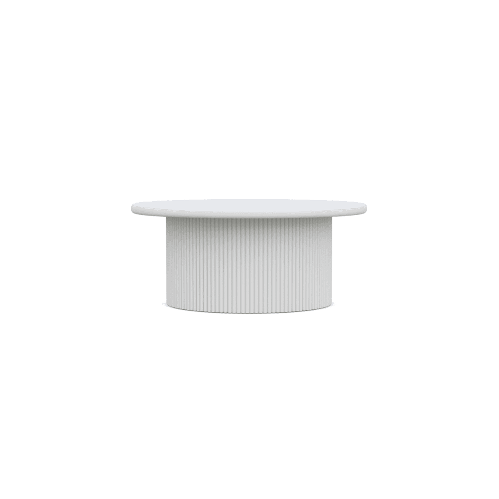 Boxhill's Palma Outdoor Coffee Table Matte White in white background