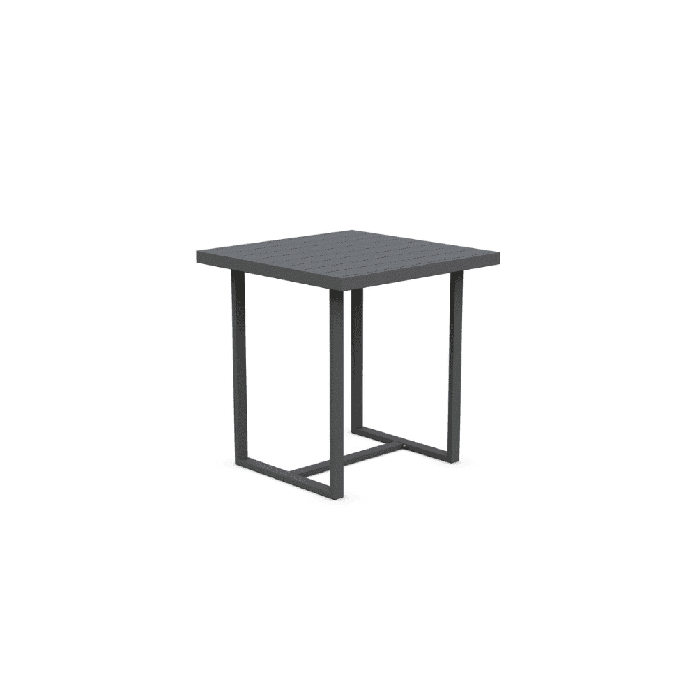Boxhill's Pavia Outdoor Counter Table Charcoal front side view in white background