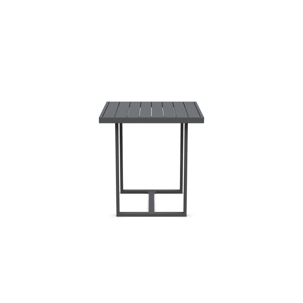 Boxhill's  Pavia Outdoor Counter Table Charcoal side view in white background