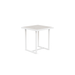 Boxhill's Pavia Outdoor Counter Table White Albarium Dekton front side view in white background
