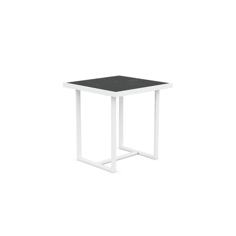 Boxhill's Pavia Outdoor Counter Table White Micron Dekton front side view in white background