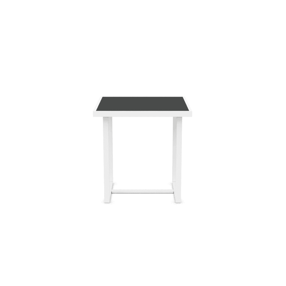 Boxhill's Pavia Outdoor Counter Table White Micron Dekton front view in white background