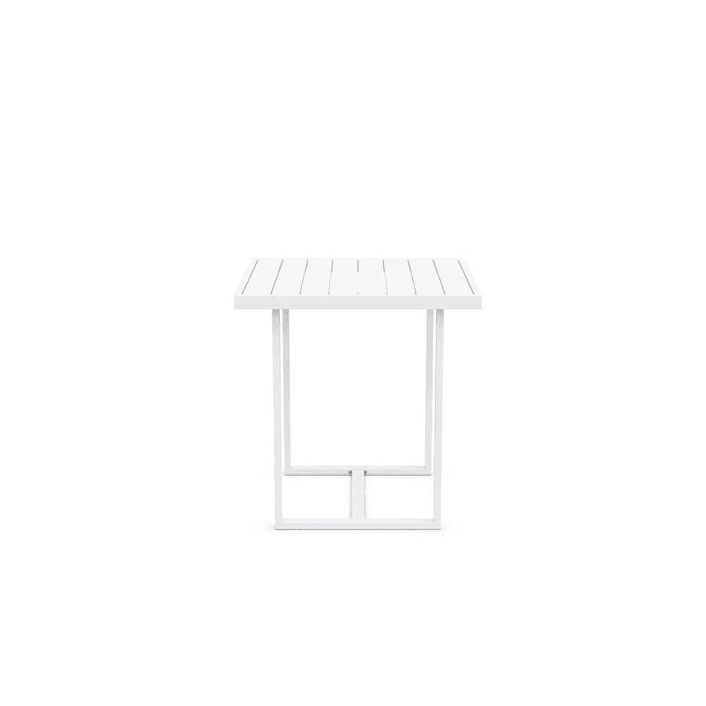 Boxhill's Pavia Outdoor Counter Table White side view in white background