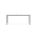 Boxhill's Porto Outdoor Dining Table White Rectangle front view in white background