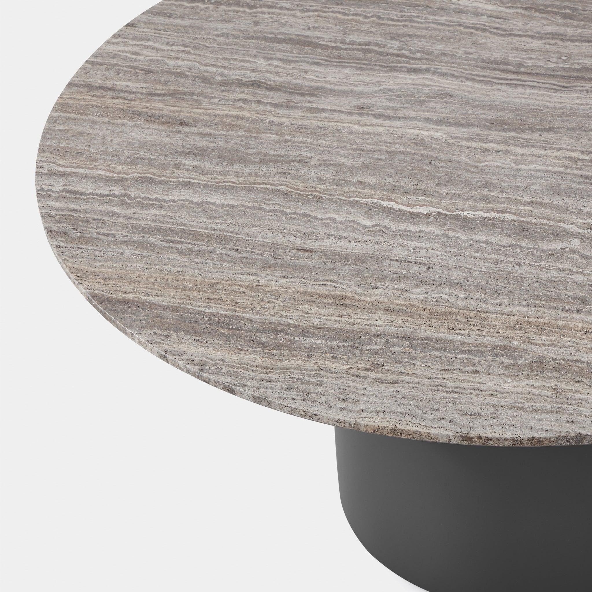 Boxhill's Santorini Outdoor Stone Round Dining Table 60" Close View