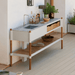Sticks Outdoor Kitchen Module w/ Teak Shelf lifestyle image