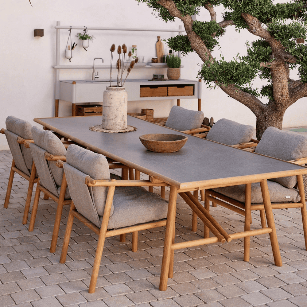 Sticks Outdoor Dining Armchair Lifestyle
