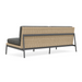 Boxhiil's Terra 3 Seat Outdoor Sofa back side view in white background