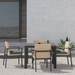 Boxhill's Terra Outdoor Dining Chair lifestyle image with Terra Dining Side Chair and Porto Dining Table