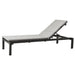 Boxhill's Relax dark grey outdoor chaise lounge with light grey cushion on white background