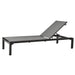 Boxhill's Relax dark grey outdoor chaise lounge without cushion on white background