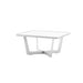 Boxhill's Time-Out white outdoor small coffee table on white background