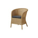 Boxhill's Derby Outdoor Dining Armchair with black seat cushion