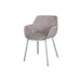 Boxhill's Vibe light grey / maroon outdoor armchair with taupe cushion on white background