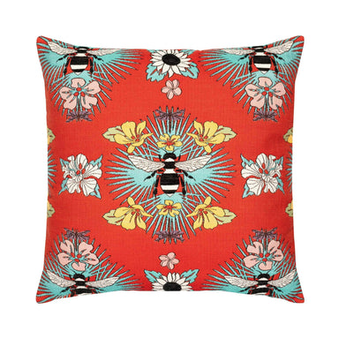 Bee Red Pillow