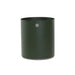 Boxhill's dark green outdoor round medium modern planter box on white background