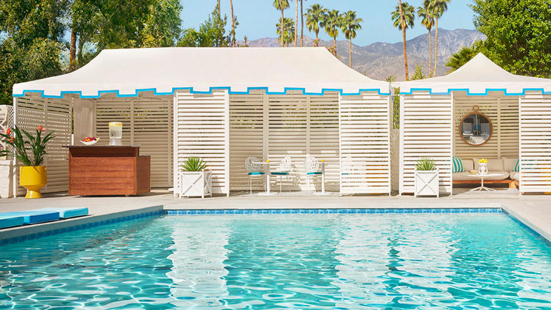 The Parker Hotel in Palm Springs features revenue-boosting poolside dining areas.