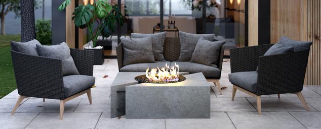 Boxhills modern outdoor fire pit collection 