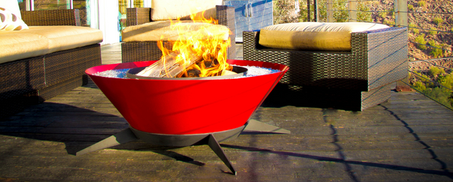 Boxhill's disk shaped metal fire pit
