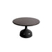 Boxhill's Glaze Outdoor Round Coffee Table Large Lava Grey Base, Black Top
