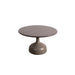 Boxhill's Glaze Outdoor Round Coffee Table  Large Taupe Base, Taupe Top