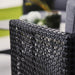Boxhill's Connect 3-Seater Weave Sofa Graphite close up view